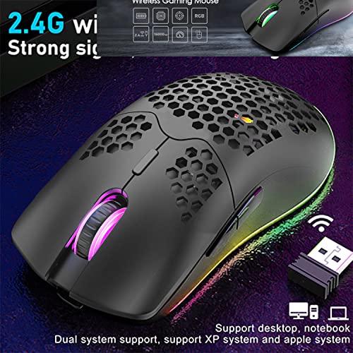 Souris de jeu sans fil légère en – Image 2