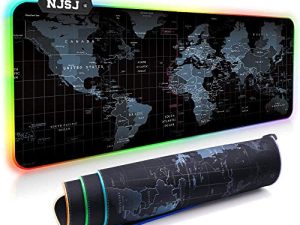 NJSJ Tapis de souris de jeu RGB