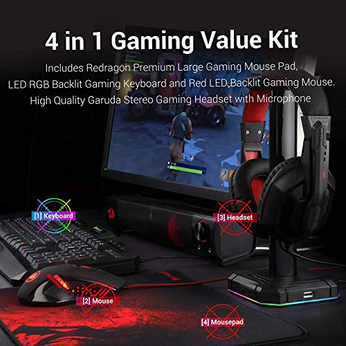 Redragon S101 Clavier et souris de jeu-2