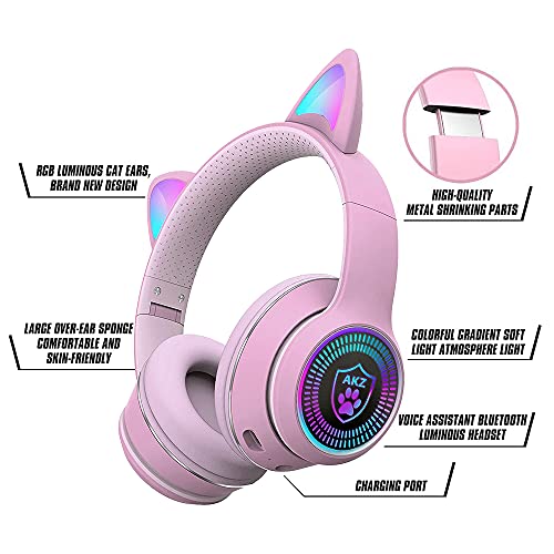 Cat Ear Gaming Bluetooth 5.1 Casque pliable – Image 2