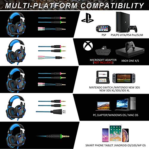 Casque de jeu avec micro pour PC, – Image 2