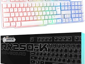 Clavier de jeu Orzly blanc RGB USB