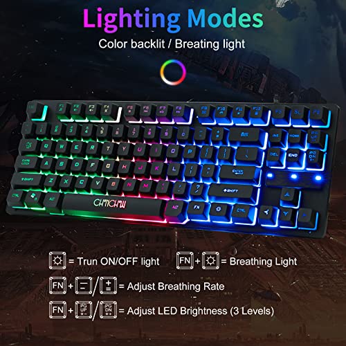 CHOCNHOW Clavier et souris de jeu filaire-2