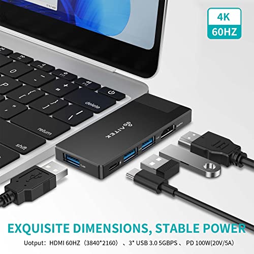 Aitek USB-C Mini Hub rétractable : moniteur – Image 2