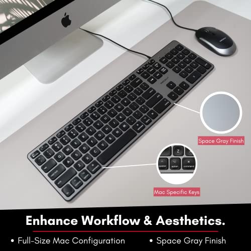 Clavier filaire Macally rétroéclairé pour Mac --2