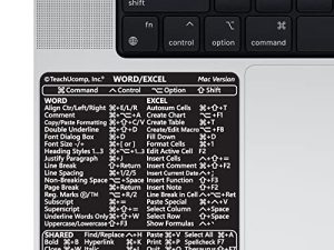 TEACHUCOMP Autocollant de raccourcis clavier pour Microsoft