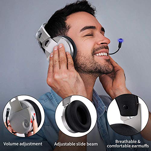 QcoQce Casque de jeu avec son surround-2
