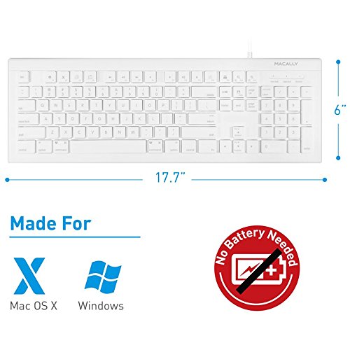 Macally Combo clavier et souris filaire USB – Image 2