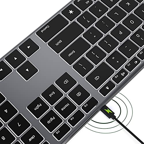 NIXIUKOL Clavier Bluetooth rétroéclairé pour Mac OS, – Image 2
