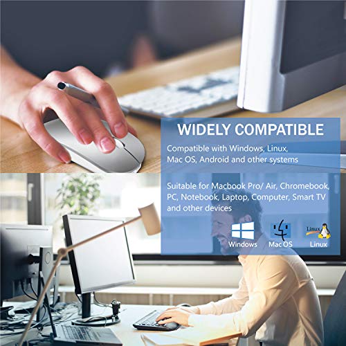 Chargeur sans fil Bluetooth Souris d'ordinateur pour-2