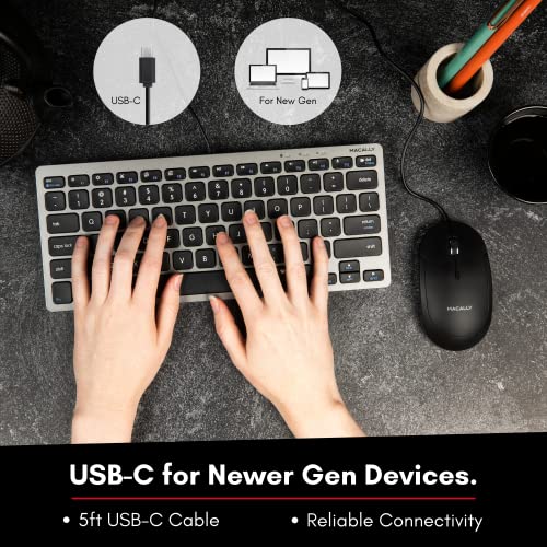 Macally Filaire USB C Souris pour Mac – Image 2