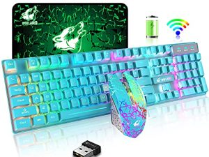 Wieless Gaming Clavier et Souris Combo Rétroéclairage