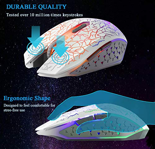 Souris de jeu sans fil VEGCOO C10, – Image 2