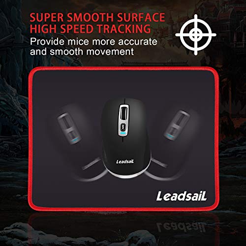 Tapis de souris LeadsaiL avec bord cousu, – Image 2