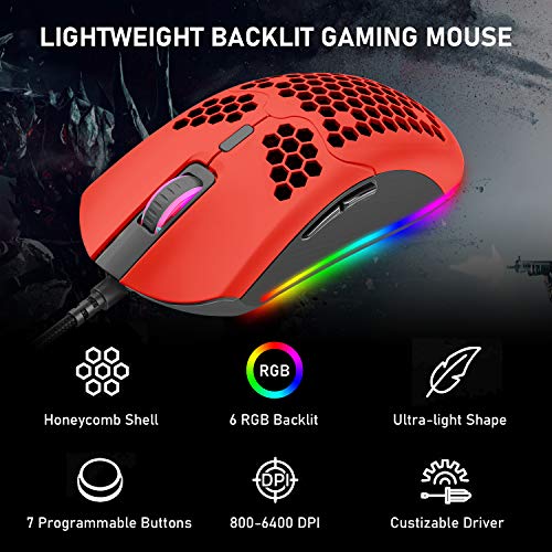 Souris de jeu filaire légère