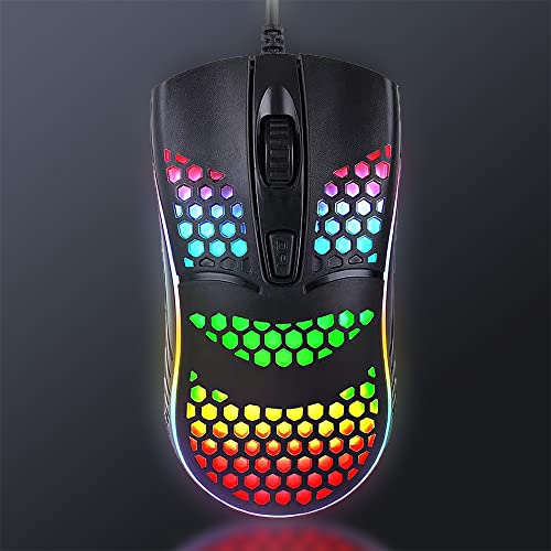 Souris de jeu filaire en nid d'abeille, – Image 2