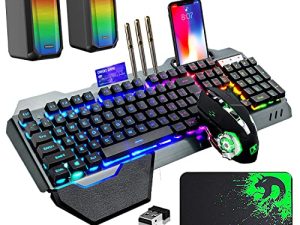 Clavier de jeu sans fil souris et