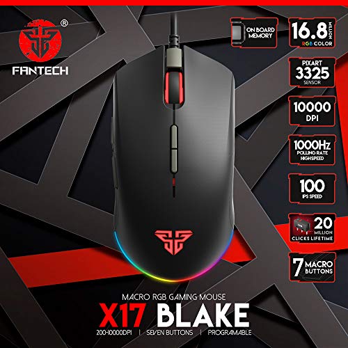 FANTECH Blake X17 Advanced Wired Gaming Mouse, – Image 2