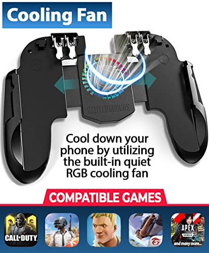 Manette de jeu mobile à 4 déclencheurs-2