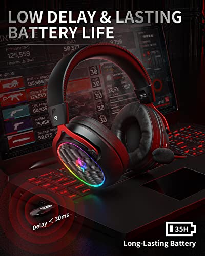 Ozeino Casque de jeu sans fil pour-2