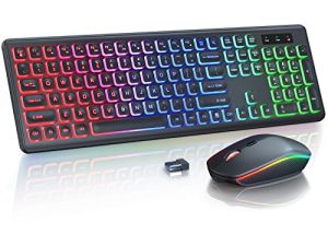 Clavier et souris sans fil rétroéclairés