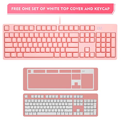 Clavier de jeu mécanique rose £ ¬Magegee-2