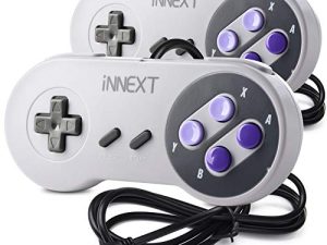 Lot de 2 manettes de jeu SNES