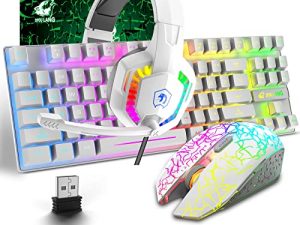 Clavier de jeu sans fil et casque