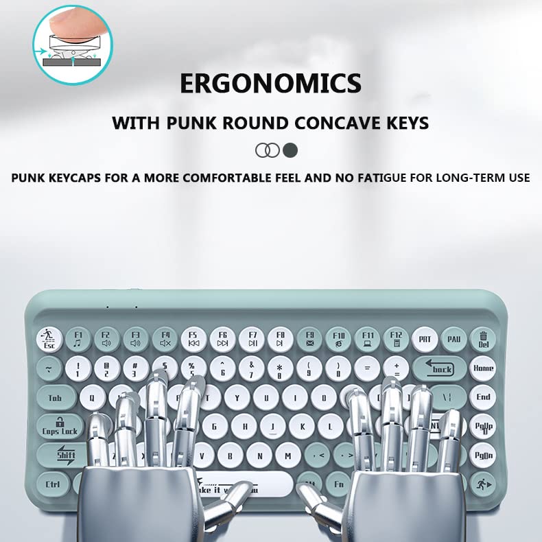 Taeeiancd Clavier de style rétro punk de – Image 2