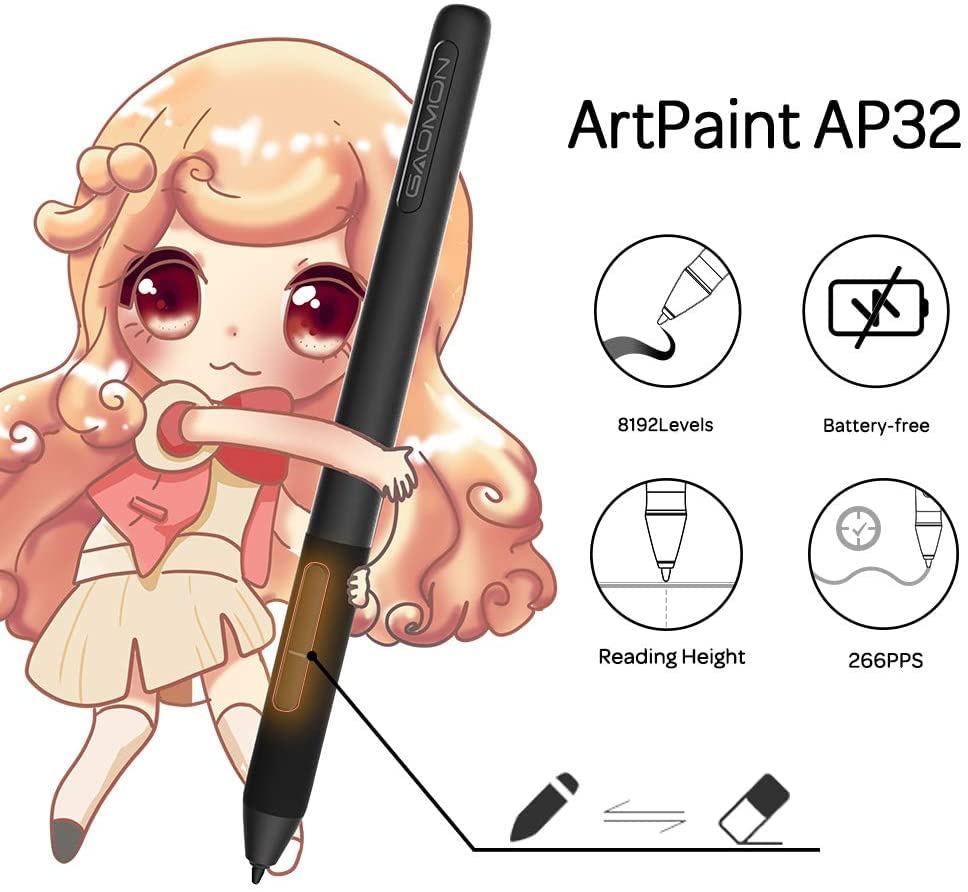 Tablette graphique GAOMON S620 Tablette à stylet – Image 2