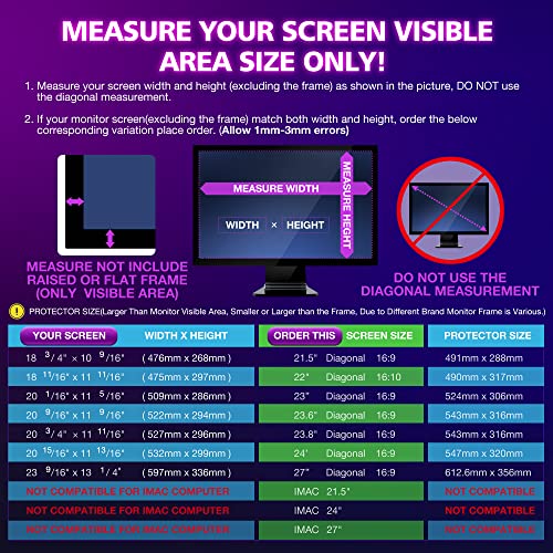 Atoqua Blue Light Blocking Screen Protector Panneau – Image 2