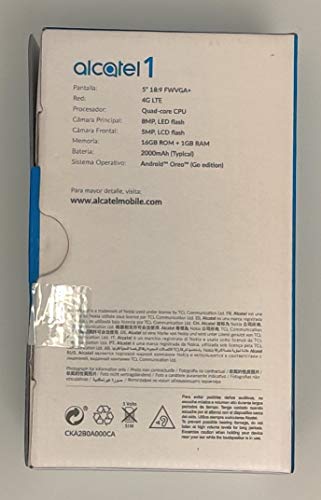 Alcatel 1 Téléphone débloqué 4G LTE Écran-5