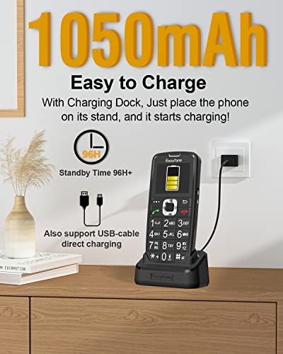 Easyfone Prime-A6 Téléphone portable débloqué 4G LTE-4