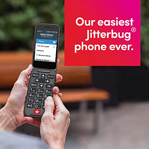Jitterbug Flip2 Téléphone portable pour seniors Gris-4