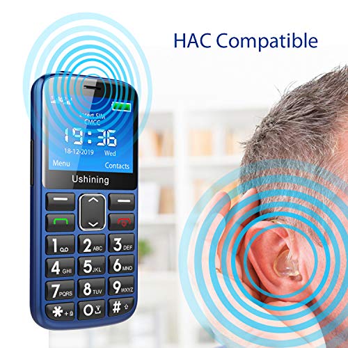 USHINING Téléphones portables pour personnes âgées débloqués-4