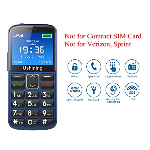 USHINING Téléphones portables pour personnes âgées débloqués-3