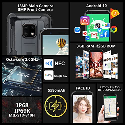 Téléphones cellulaires débloqués GSM robustes Blackview