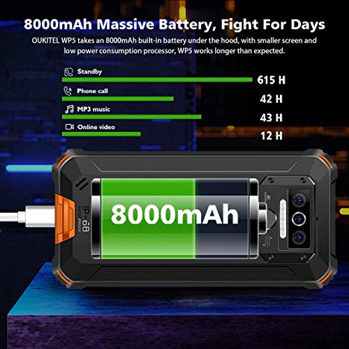 OUKITEL WP5 Smartphone robuste débloqué - ID-4