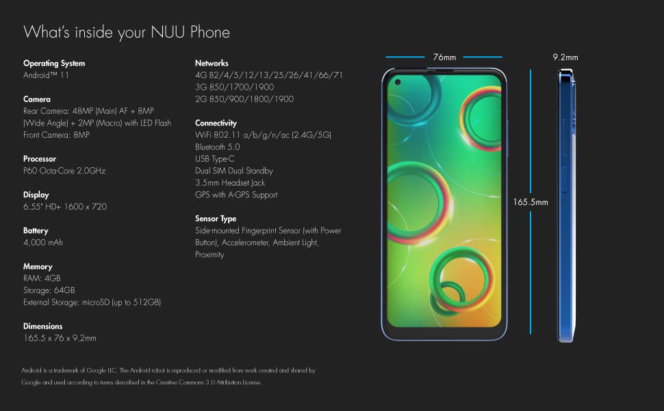 Smartphone Android NUU B10 4G LTE |-4