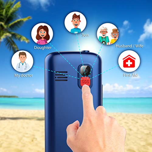 USHINING Téléphones portables pour personnes âgées débloqués-5