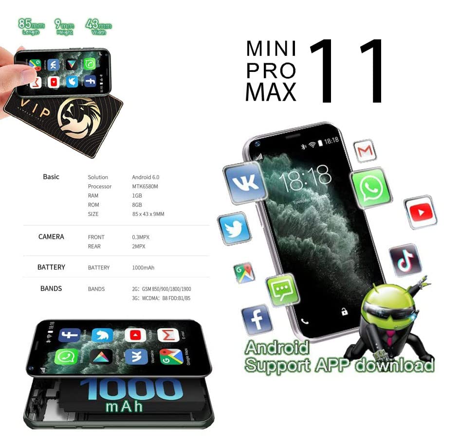 Mini Smartphone iLight 11 Pro Max Le-5