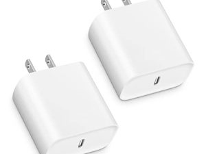 【Lot de 2】 Chargeur mural USB C
