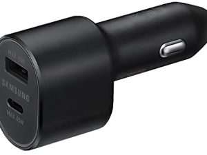 SAMSUNG Chargeur Voiture Double Super Rapide (45W+15W)