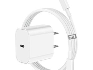 Chargeur rapide pour iPhone [Certifié Apple MFi]