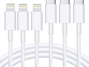 RCTech Lot de 3 câbles USB C
