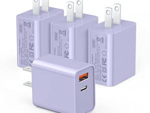 [Lot de 4] Chargeur mural USB-C