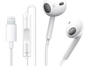 Écouteurs Apple Earbuds avec connecteur Lightning【Certifié Apple