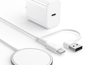 Chargeur magnétique sans fil JSAUX compatible avec