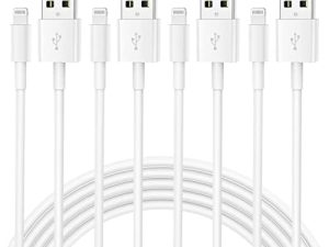 Lot de 4 [Certifié Apple MFi] Chargeur