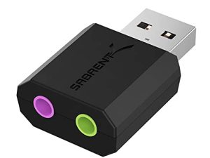 Adaptateur de son stéréo externe USB SABRENT